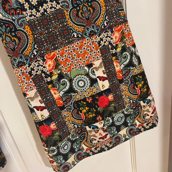 Alice + Olivia Patchwork Print Jeans - Picture 3 of 7